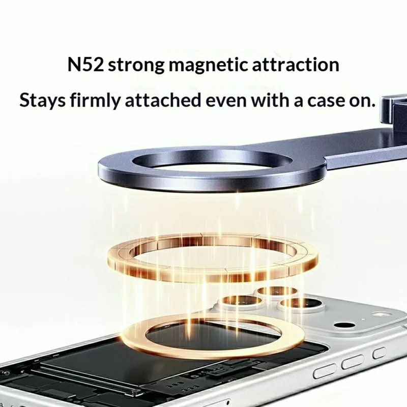 UGREEN LP962 75509 Magnetic Phone Tripod Foldable Selfie Stick N52 Magnet 1 / 4-inch Threaded Hole