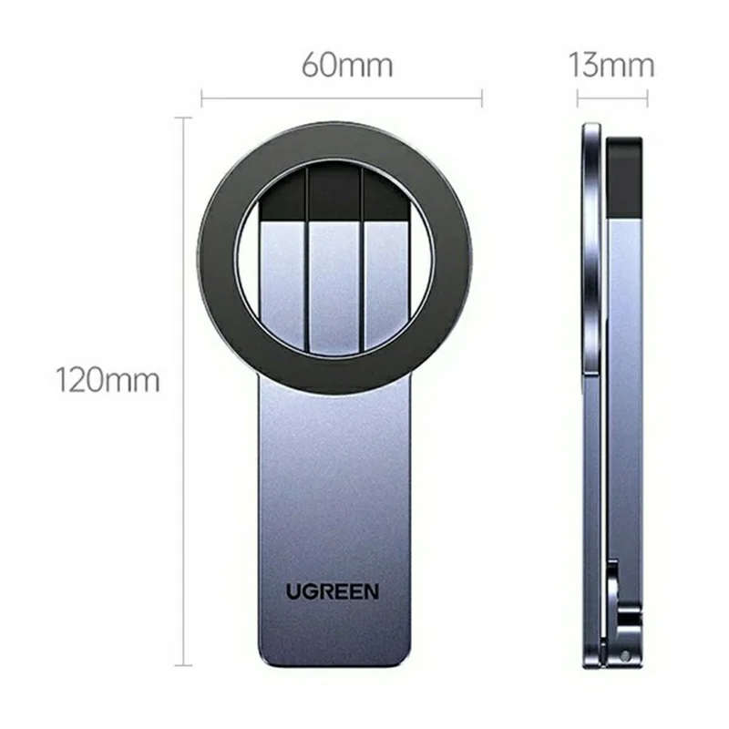 UGREEN LP962 75509 Magnetic Phone Tripod Foldable Selfie Stick N52 Magnet 1 / 4-inch Threaded Hole