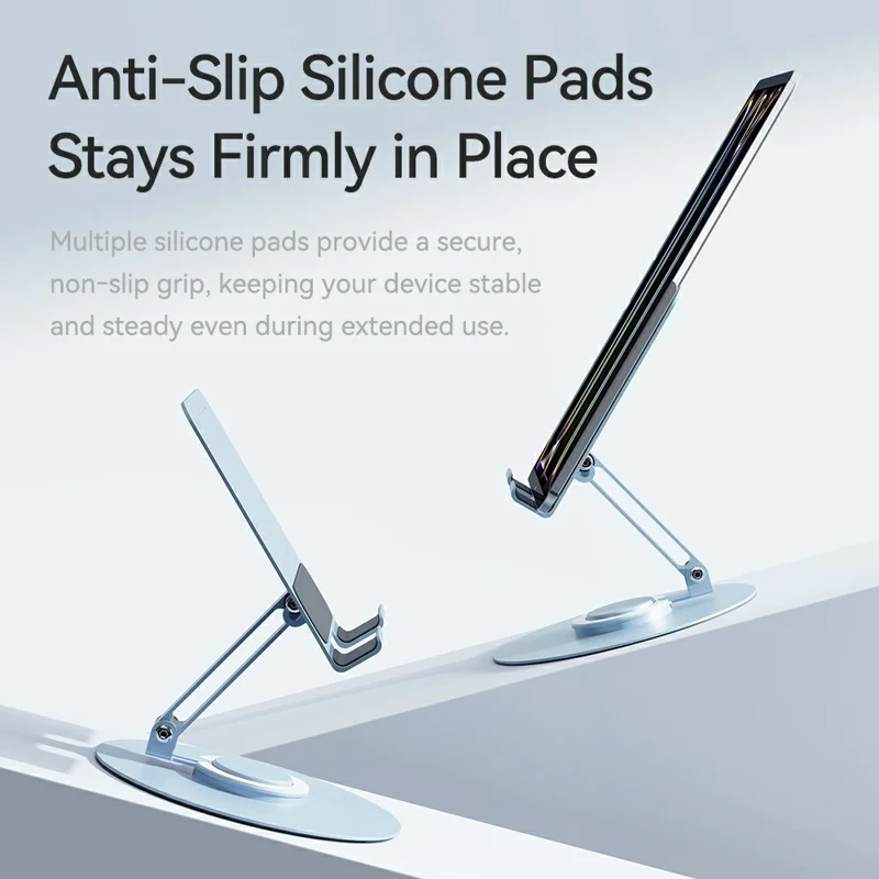 ROCK N40 Folding Tablet Stand Carbon Steel + Aluminum Alloy + Silicone ...