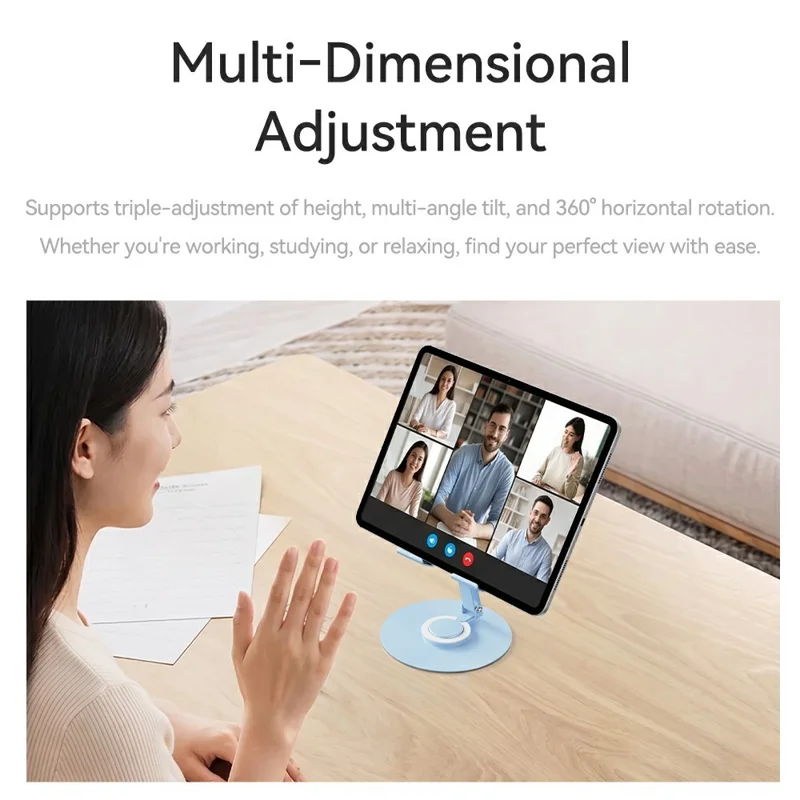 ROCK N40 Folding Tablet Stand Carbon Steel + Aluminum Alloy + Silicone ...