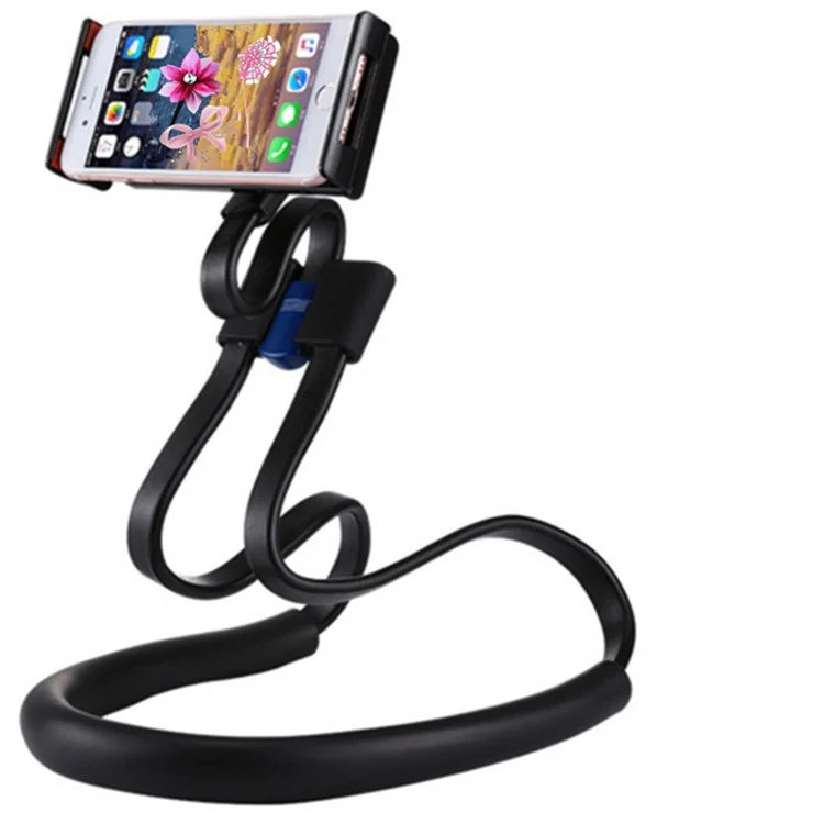 Mobile Phone Holder Lazy Flexible 360 Degree Phone Stand Neck Hanging Bendable Holder Support for Cellphone, 17mm Ball Head - Style B