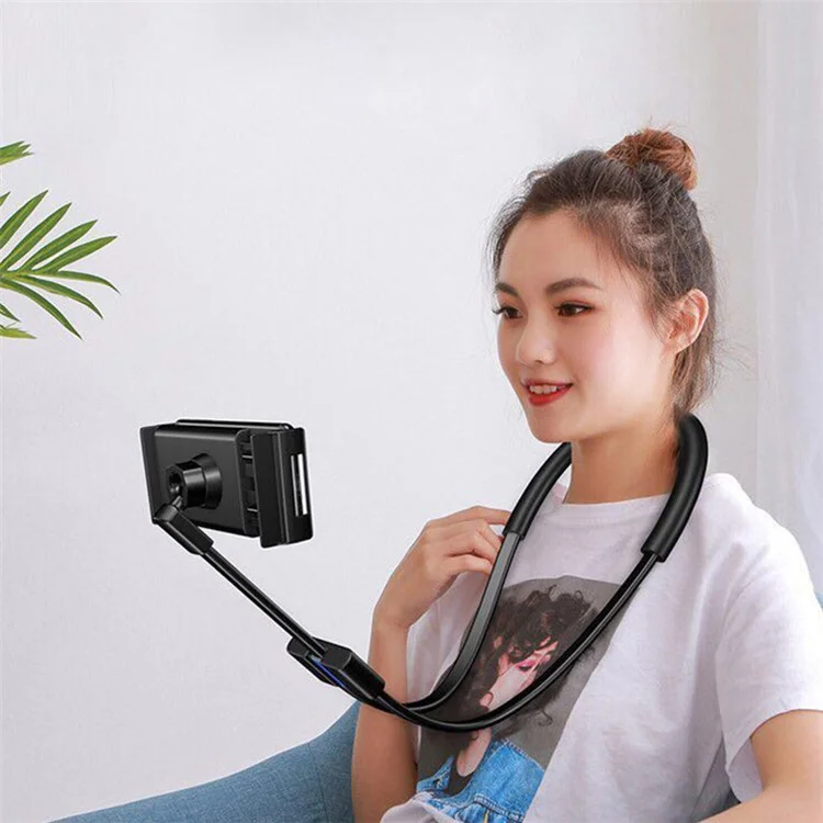 Mobile Phone Holder Lazy Flexible 360 Degree Phone Stand Neck Hanging Bendable Holder Support for Cellphone, 17mm Ball Head - Style B