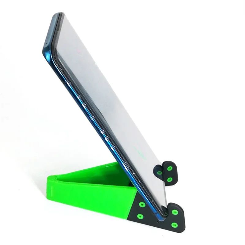 Universal justerbar V-formet telefonholder mini foldbar holder til smartphone - Grøn