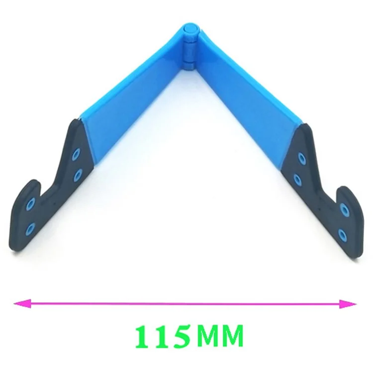 Universal Adjustable V Shape Phone Stand Holder Mini Foldable Bracket for Smartphone - Fluorescent
