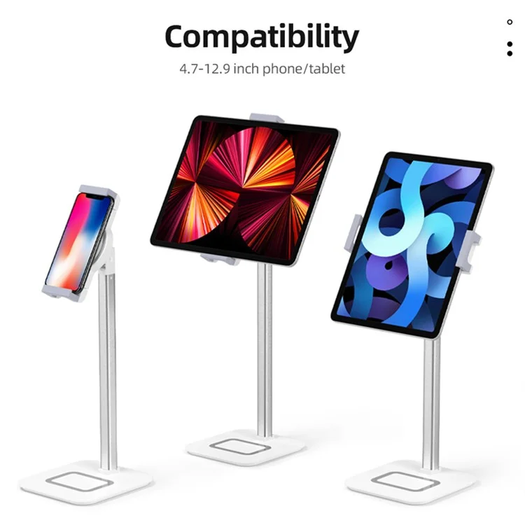 Desktop Mobile Phone Tablet Holder Live Broadcast Bracket Height Adjustable Aluminum Alloy Stand