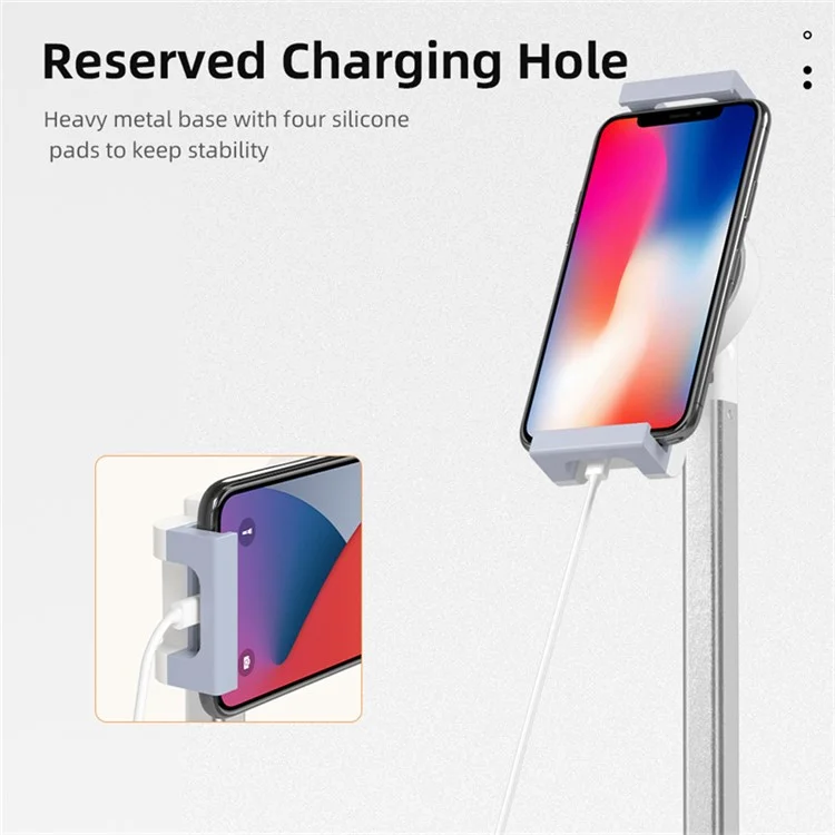 Desktop Mobile Phone Tablet Holder Live Broadcast Bracket Height Adjustable Aluminum Alloy Stand