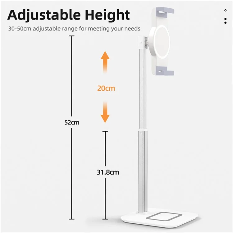 Desktop Mobile Phone Tablet Holder Live Broadcast Bracket Height Adjustable Aluminum Alloy Stand