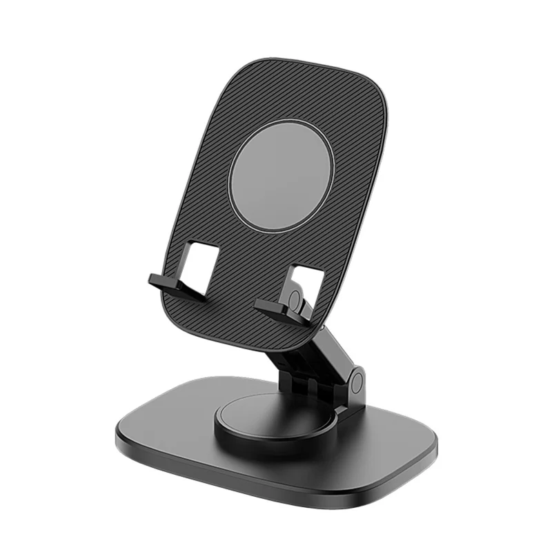 For 4-7.2inch Mobile Phone Holder Portable Desktop Stand Adjustable Folding Bracket - Black