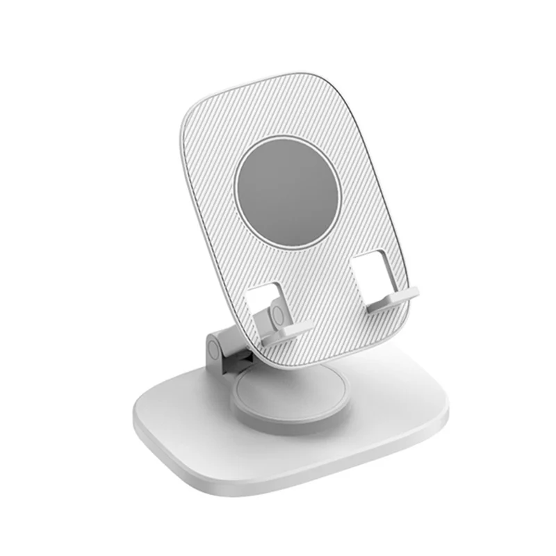 For 4-7.2inch Mobile Phone Holder Portable Desktop Stand Adjustable Folding Bracket - White