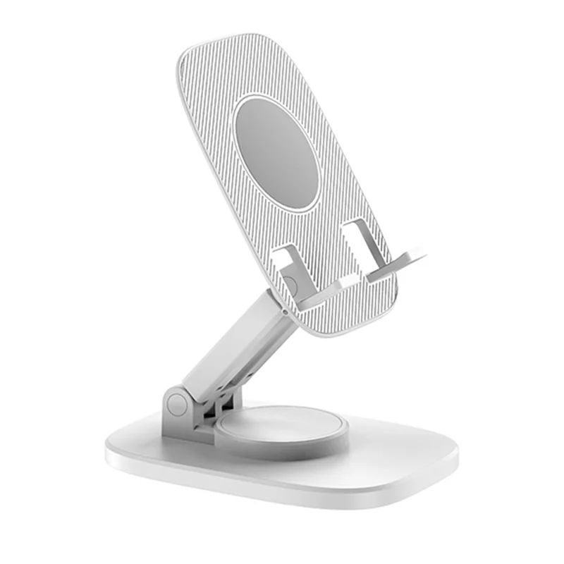 For 4-7.2inch Mobile Phone Holder Portable Desktop Stand Adjustable Folding Bracket - White