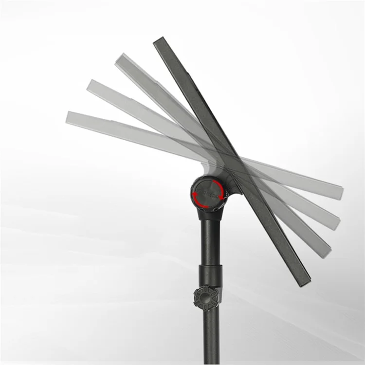 JYX-560 Laptop Metal Tripod Stand Adjustable Floor Holder with Flexible Phone Clamp for Projector Speaker