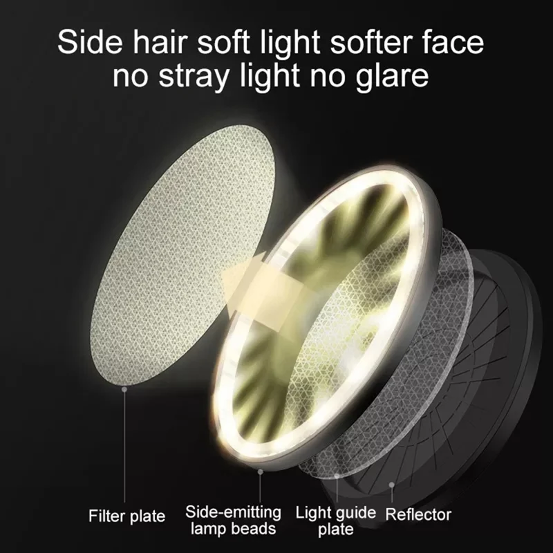 XIAOTIAN K13 26cm Dimmable Desktop Fill Light 90 Degree Adjustable for Live Broadcast Video Shooting, Standard Version