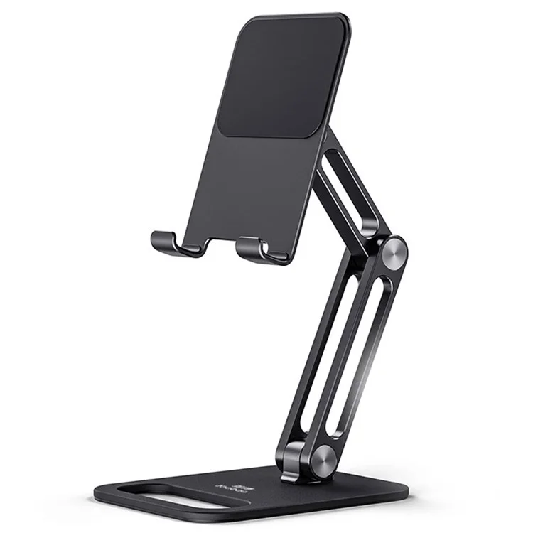Yoobao P66 Aluminus Aluminum Aluminus Plaba de Tebleta de Pelígo Mobleto de Alumento Soporte de Escritorio Ajustable - Negro
