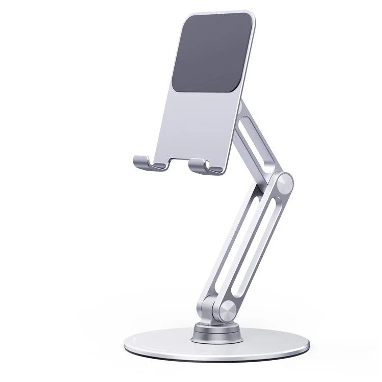 YOOBAO L08 Aluminum Alloy Desktop Bracket Universal 360 Degree Rotatable Mobile Phone Tablet Holder Stand - Silver