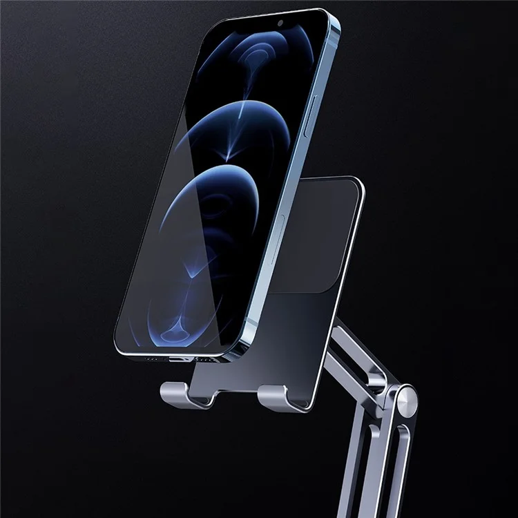 YOOBAO L08 Aluminum Alloy Desktop Bracket Universal 360 Degree Rotatable Mobile Phone Tablet Holder Stand - Silver