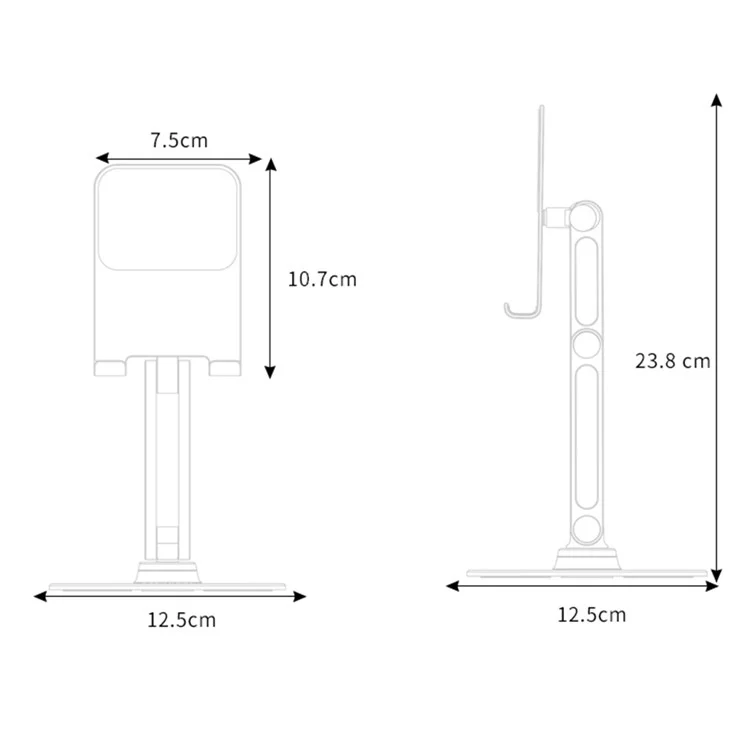 YOOBAO L08 Aluminum Alloy Desktop Bracket Universal 360 Degree Rotatable Mobile Phone Tablet Holder Stand - Silver