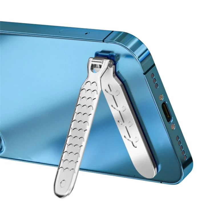 SAXSION Zinc Alloy Adhesive L Bracket Ultra Slim Cell Phone Magnetic Stand Folding Tablet Kickstand Support