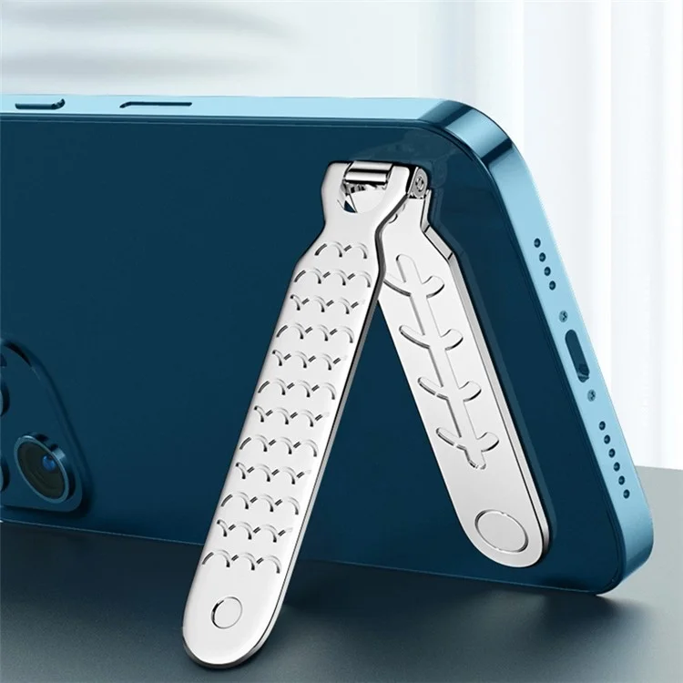 SAXSION Zinc Alloy Adhesive L Bracket Ultra Slim Cell Phone Magnetic Stand Folding Tablet Kickstand Support