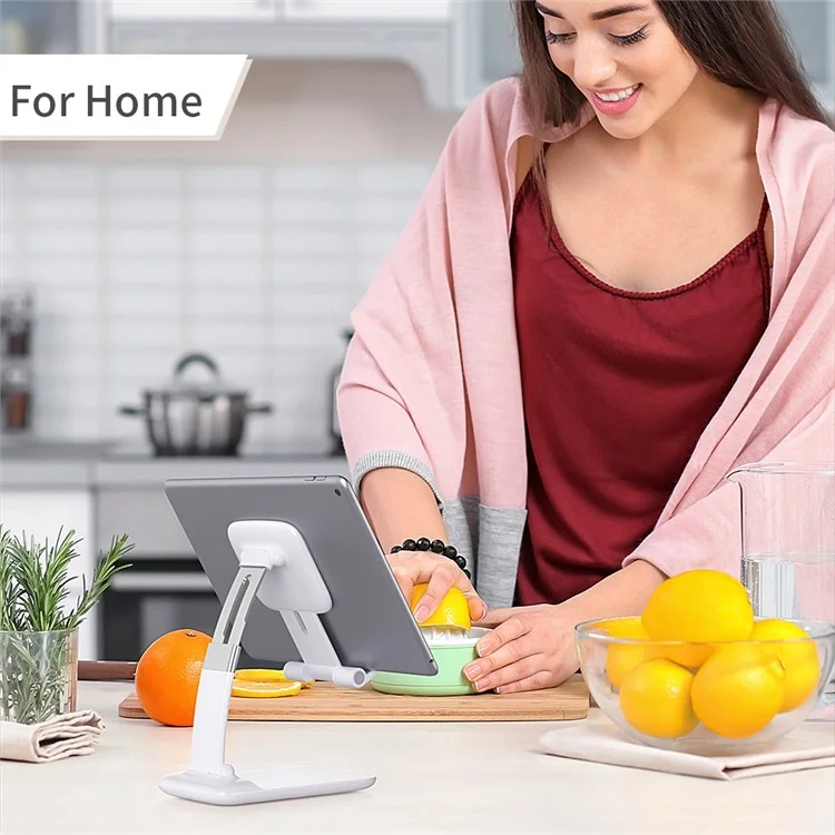 ESSAGER Soporte de escritorio para teléfono móvil de 45 grados Brazo extensible Soporte plegable para tableta - Negro 