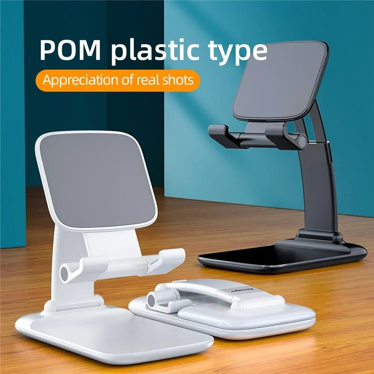 ESSAGER Soporte de escritorio para teléfono móvil de 45 grados Brazo extensible Soporte plegable para tableta - Negro 