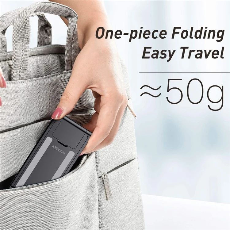 ESSAGER Universal Foldable Mobile Phone Holder Adjustable Desktop Cellphone Bracket Stand - White