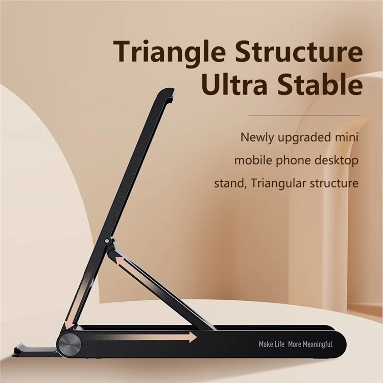 ESSAGER Universal Foldable Mobile Phone Holder Adjustable Desktop Cellphone Bracket Stand - White