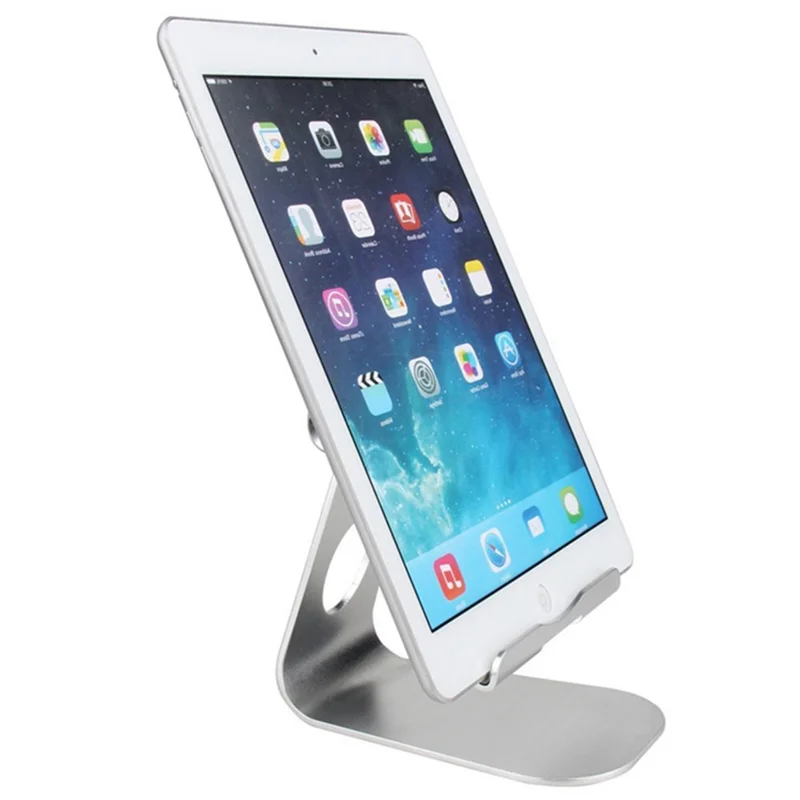 TP1 Universal Aluminum Alloy Adjustable Desktop Stand Phone Tablet Holder - Silver