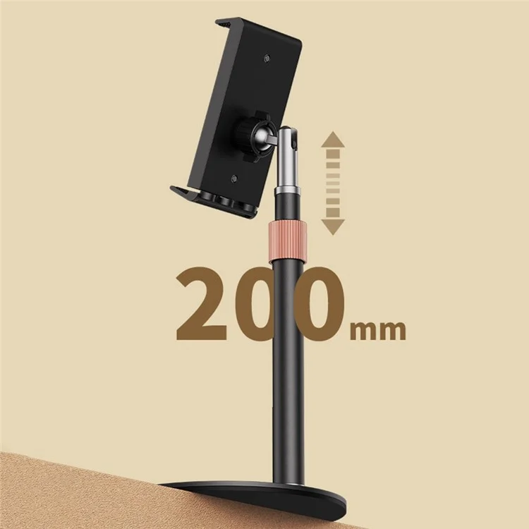 WEKOME WA-S100 Cell Phone Stand Height Angle Adjustable Anti-slip Extendable Phone Holder Desk Tablet Desktop Stand - Black