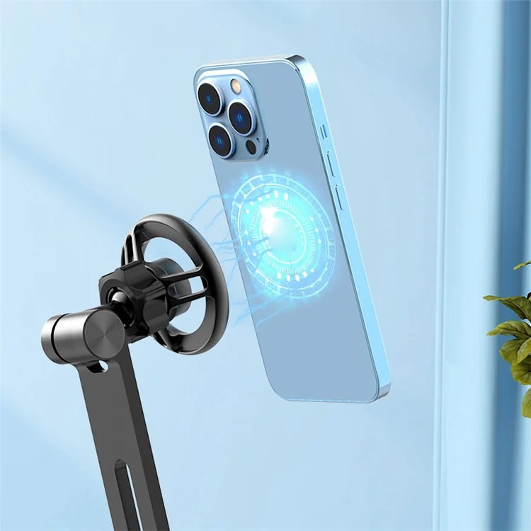 R-JUST HZ28 Magnetic Absorption Desktop Bracket 360 Degree Rotating Phone Holder Stand