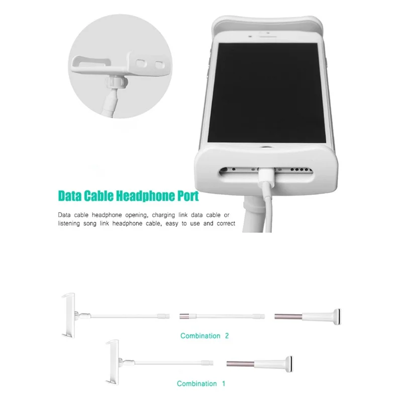 LP-6 84cm Bedside Desktop Bracket 360 Degree Rotating Lazy Bracket Tablet Holder Stand for iPad - Gold