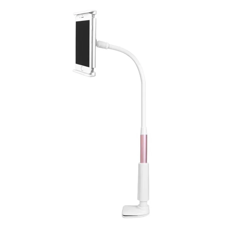 LP-6 84cm Bedside Desktop Bracket 360 Degree Rotating Lazy Bracket Tablet Holder Stand for iPad - Pink