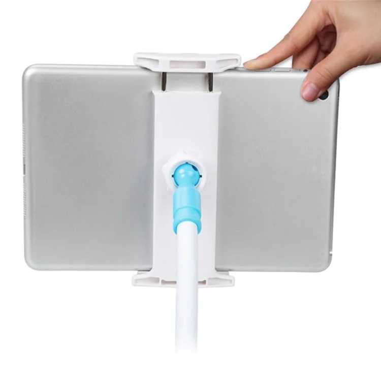 ANJ-30 80cm Clip-on Lazy Suporte 360 Lagers Gratulação Stand Stand Stand Cabelo de Celelo - Branco