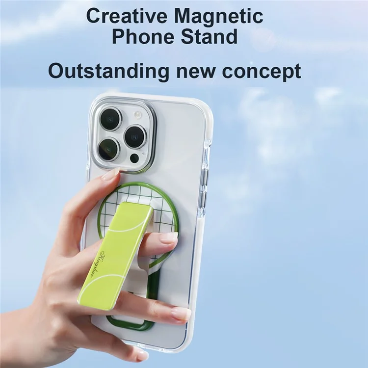KINGXBAR Desktop Magnetic Phone Holder Horizontal Vertical Stand Universal Phone Support Kickstand - Light Purple