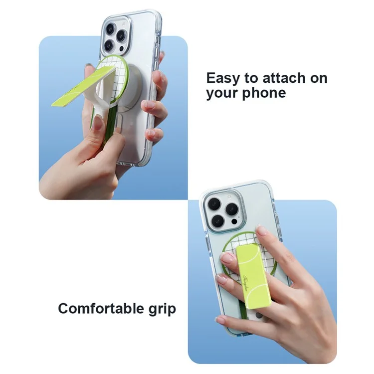 KINGXBAR Desktop Magnetic Phone Holder Horizontal Vertical Stand Universal Phone Support Kickstand - Light Purple