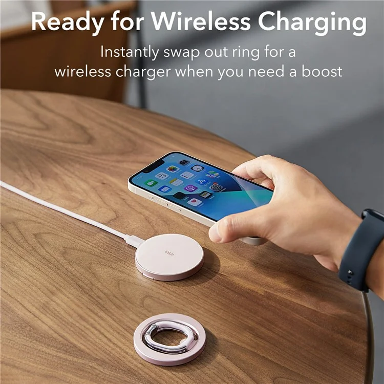 ESR For iPhone 14 / 13 / 12 Series Magnetic Mobile Phone Ring Holder Kickstand Compatible with MagSafe - Rose Gold