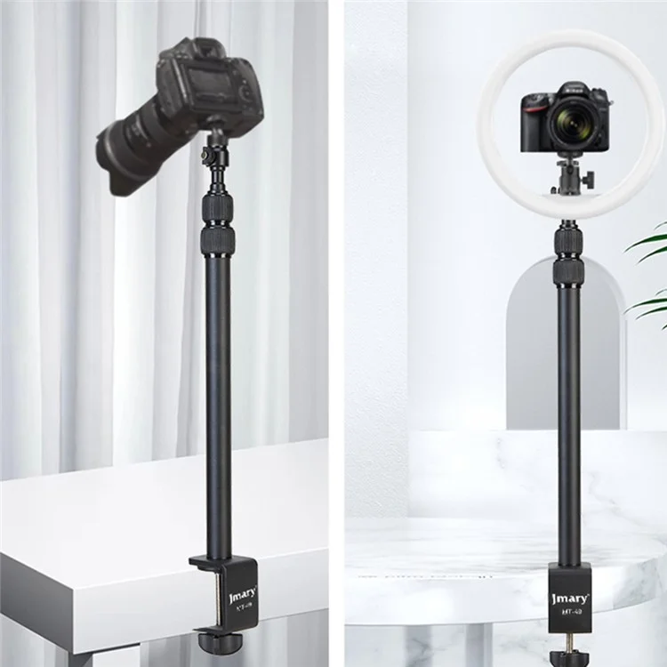 JMARY MT-49 Suporte de Luz de Mesa Clipe Suporte Ajustável Suporte de Mesa para Luz de Vídeo LED / Anel de Luz