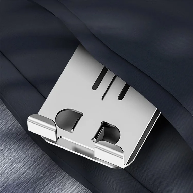 K6 Desktop Mobile Phone Tablet Holder Stand Rotatable Aluminum Alloy Cellphone Bracket - Silver