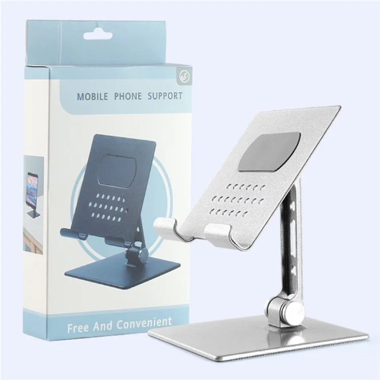 Регулируемый Настольный Компьютер Lazy Mobile Plaint Holder Stand Metal Metal Metal Plable Thone Bracket - Черный