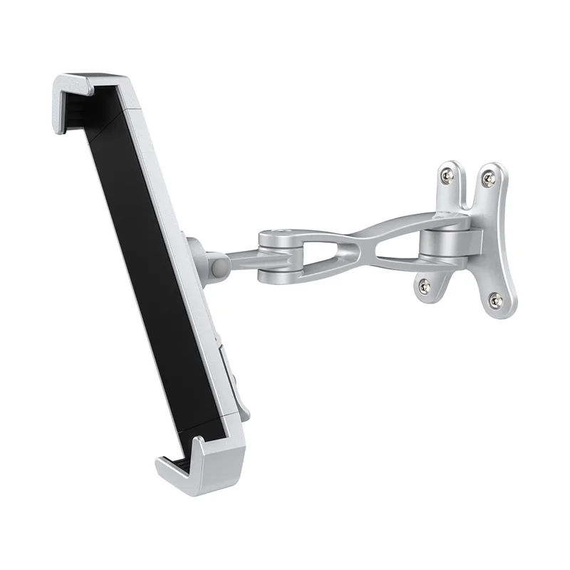 C120+H85A Aluminum Alloy 7-11inch Tablet Holder Bracket Wall Mount Anti-theft Tablet Stand with Security Lock and Key