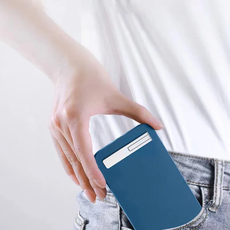 Ultra Thin Zinc Alloy Portable Magnetic Folding Desk Bracket Mobile Phone Mount Holder - Silver