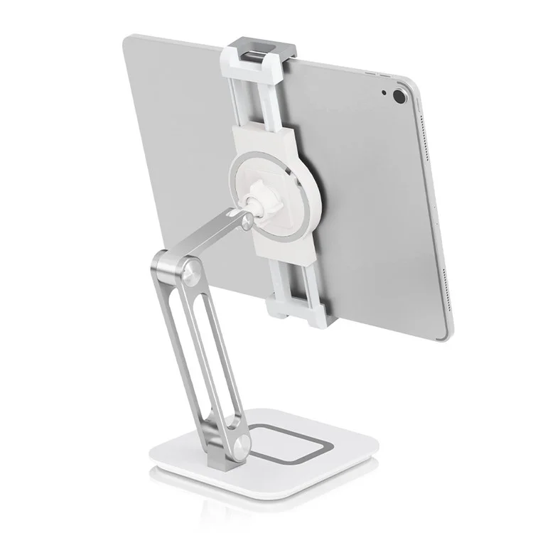 RS718 4.7" - 12.9" Cell Phone Tablet Stand Holder 360 Degree Rotating Adjustable Foldable Desktop Stand with Heavy Duty Base