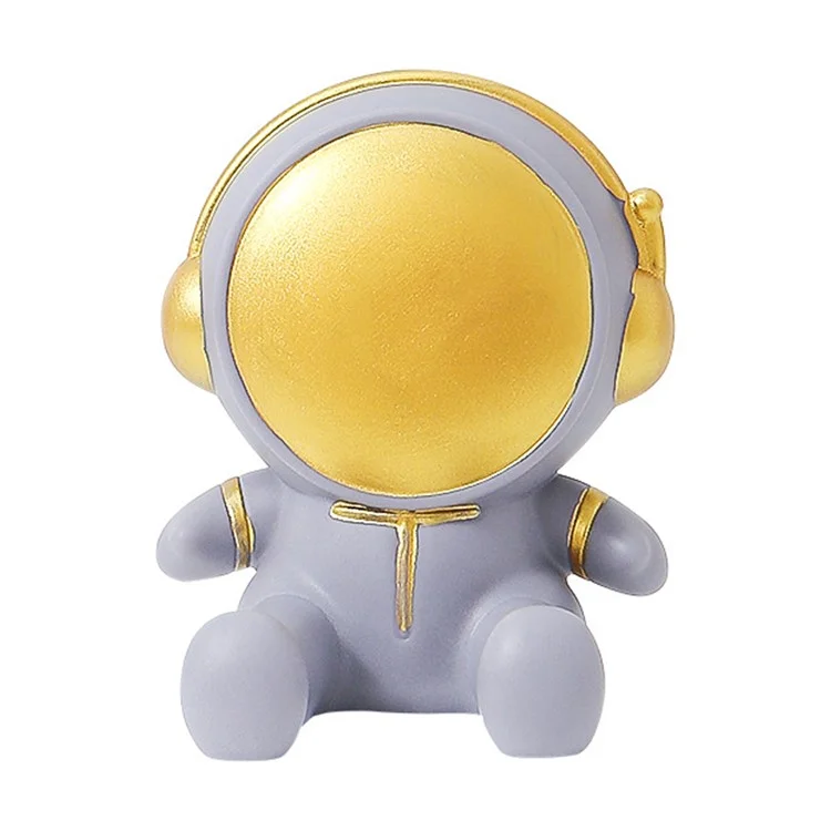 Creative Cartoon Astronaut Mobile Phone Holder Desktop Cellphone Bracket Stand Home Decor - Grey