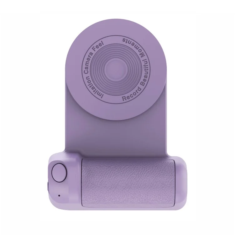 Support de téléphone portable magnétique de caméra de bureau Bluetooth anticollision Selfie Device Wireless Charging - Pourpre