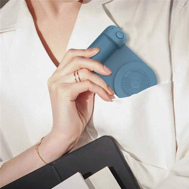 Support de téléphone portable magnétique de caméra de bureau Bluetooth anticollision Selfie Device Wireless Charging - Pourpre