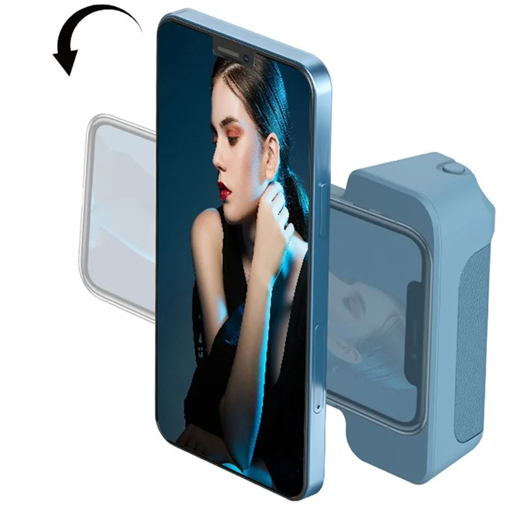 Support de téléphone portable magnétique de caméra de bureau Bluetooth anticollision Selfie Device Wireless Charging - Pourpre