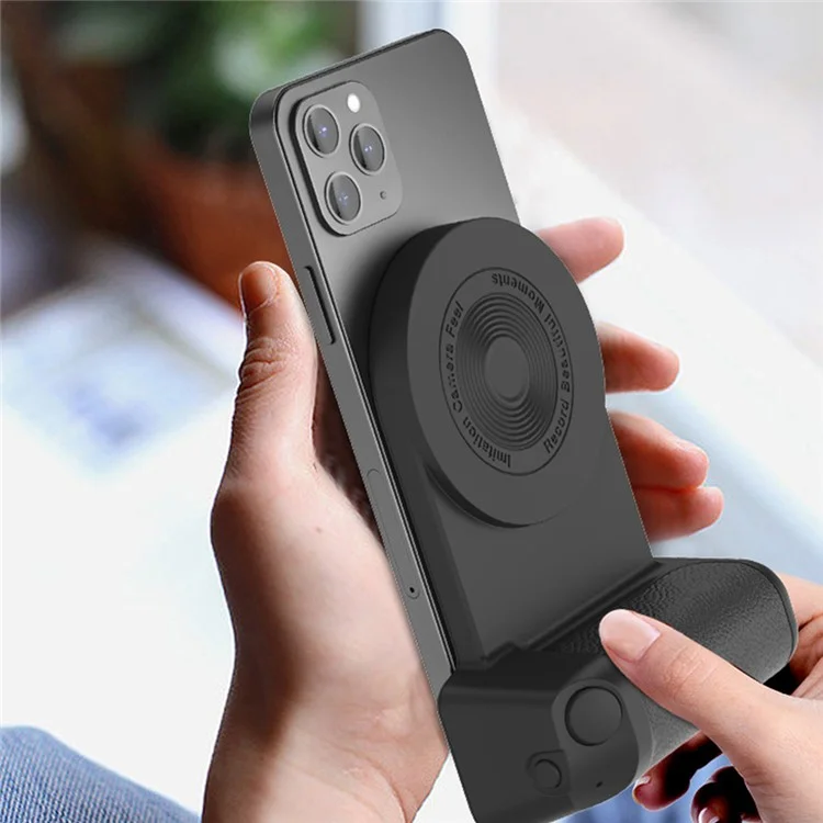 Support de téléphone portable magnétique de caméra de bureau Bluetooth anticollision Selfie Device Wireless Charging - Pourpre