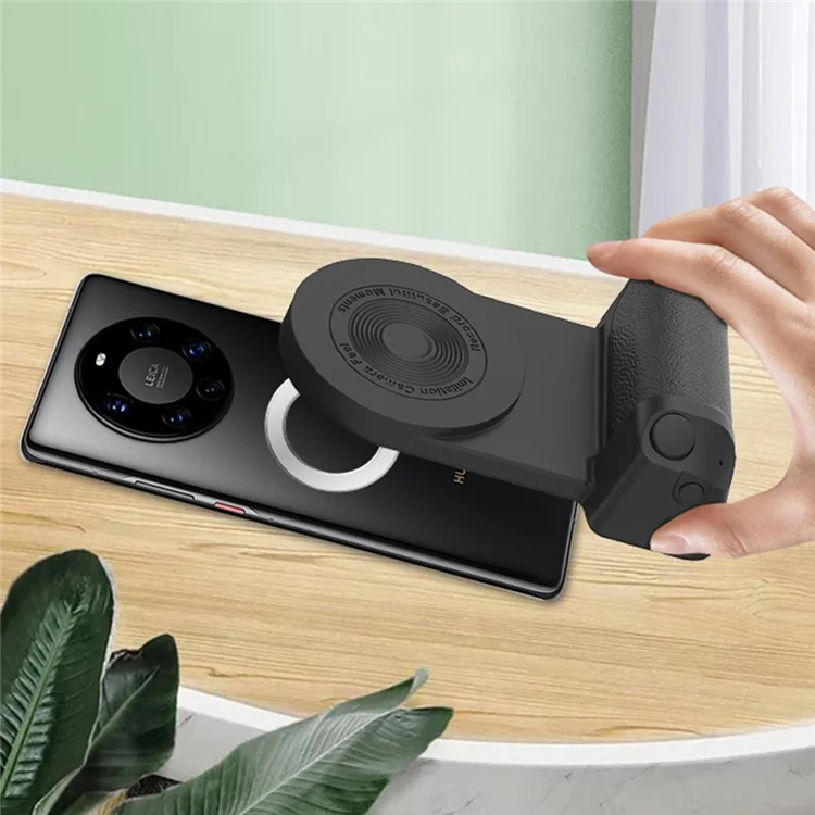 Support de téléphone portable magnétique de caméra de bureau Bluetooth anticollision Selfie Device Wireless Charging - Pourpre