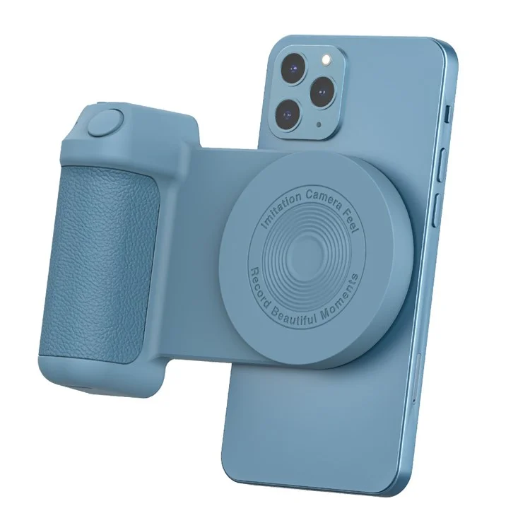 Support de téléphone portable magnétique de caméra de bureau Bluetooth anticollision Selfie Device Wireless Charging - Pourpre