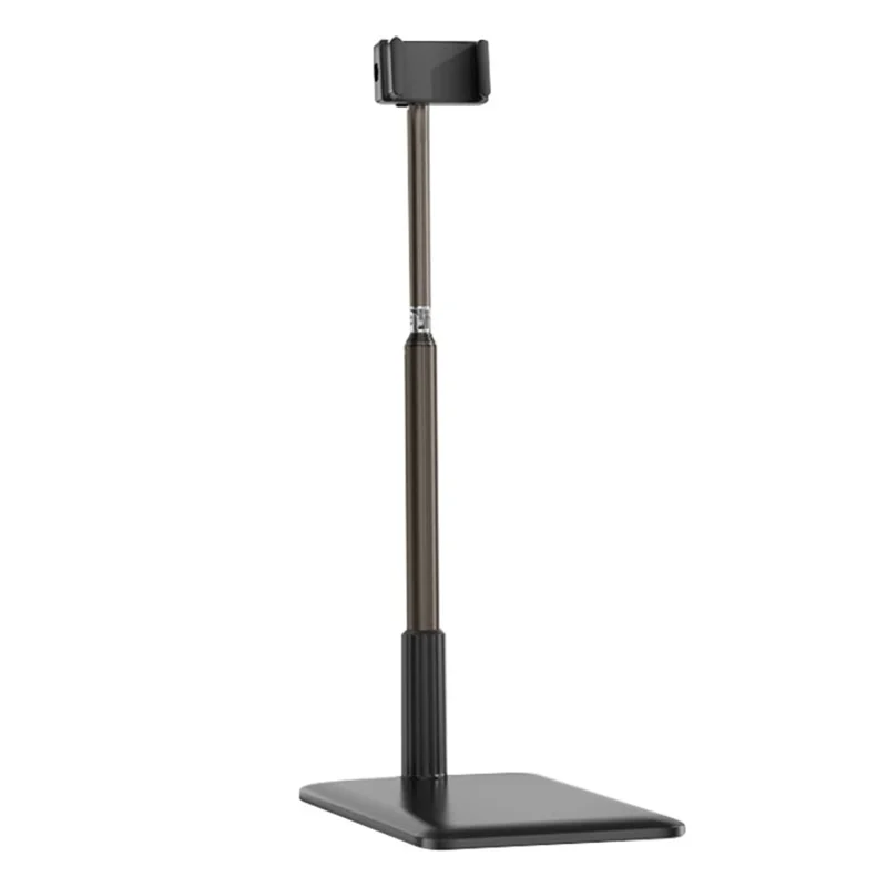 X8 Para Suporte de Chão de Tablet / Telefone Móvel de 4-11 Polegadas, Rotação de 360 Graus, Elevação Livre - Preto
