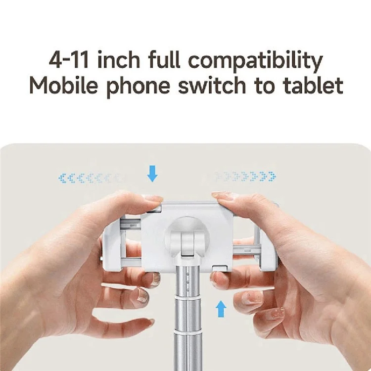 X7s Height Angle Adjustable Cell Phone Desktop Bracket Stand Anti-slip Tablet Holder Desk Mount Holder - White